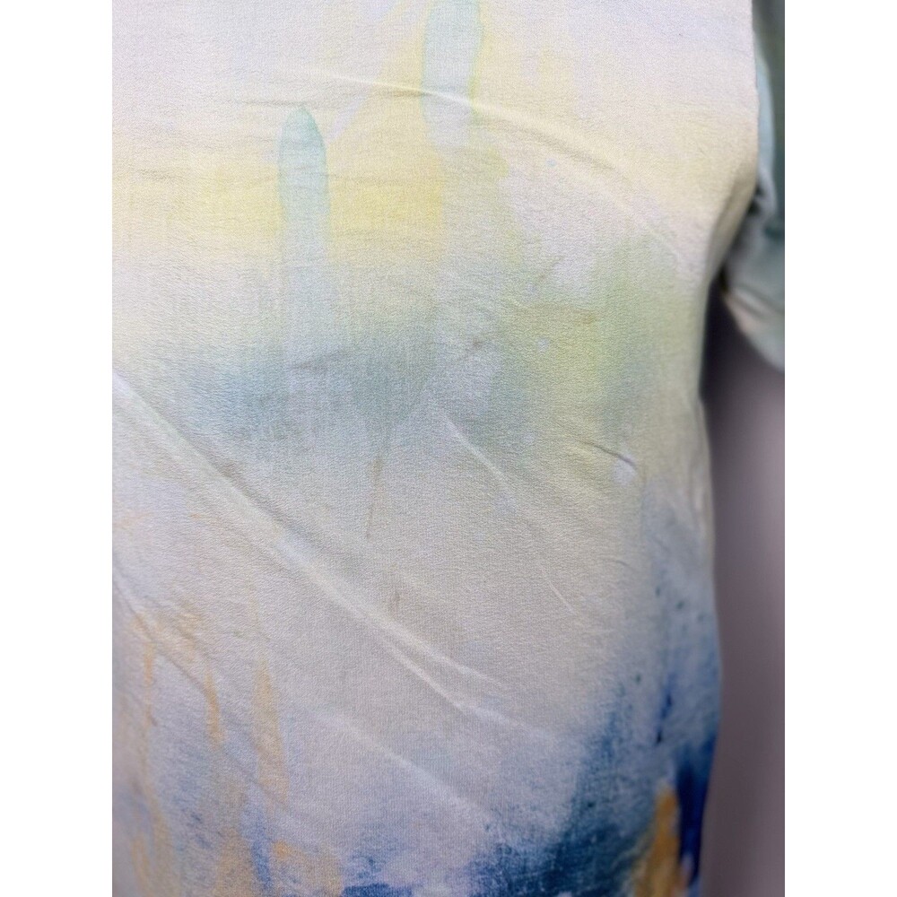 Maeve Anthropologie Silk Shift Dress Womens Small Abstract Print Short Sleeve - Picture 15 of 16